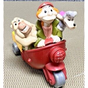 Burger King Toy Oliver & Company Pull Back Scooter (Fagin, Georgette, Francis)